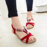 New Summer Women's Sandals Round Toe Open Toe Flat Sandals Slip-on Casual Sandals Women Soft and Comfortable Beach