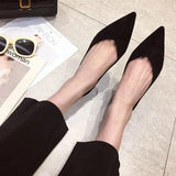 for Women 2023 Flat Casual Ladies Summer Footwear Chic and Elegant Flats Pointed Toe Red Social Free Shipping on