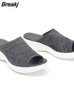 Women Orthopedic Stretch Orthotic Sandals Female Open Toe Breathable Slides Stretch Cross Shoes Outdoor Casual Beach