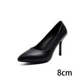 High Heels Woman Shoes Leather Formal Shoes Thin Heel Lady Office Work Professional Shoes 3cm 5cm 6cm 8cm