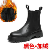 Breakj Size Men's Martens 45 British Wind Chelsea Men's Boots 46 Winter Cargo High-Top Leather Boots And Down