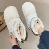 Women's Snow Boots 2023 Warm Down Female Winter Shoes Mixed Color Outdoor Ankle Boots for Women Plush Design Casual