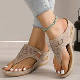 Women Sandals Soft Heels Summer Shoes For Women Wedge Sandals Summer Flip Flops Women Slippers Heeled Sandals Zapatos