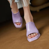 Size 34-39 Sandals For Women 2023 Summer Real Leather High Heels Shoes Platform Slippers Ladies Luxury Designer