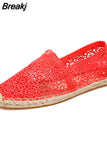 Fashion Shoes Summer Women Loafers Casual Lady Lace Shoes Beige Blk Elegant Woman Casual Shoes Solid Embroider