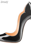 upper women customize stilettos 8cm 10cm 12cm high heels pointed toe party dress club dance plus size 46 pumps