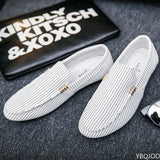 Summer Mens Loafers Plus Size Lightweight Comfortable Flat Casual Shoes Men Breathable Slip on Soft Leather Driving