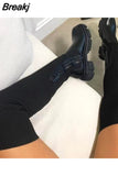 Women's Boots Winter New Over-the-knee Boots Thick-soled Stitching Socks Boots Women's Fashion Casual Boots Plus