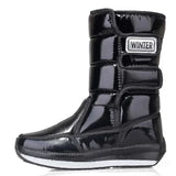 Boots Woman Winter Shoes Comfortable Fleece Warm Mid Boots Female Waterproof Non-slip Winter Platform Botas Ladies