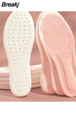 Sweat Absorption Plush Insole for Women Insoles Memory Foam Warm Insoles Sport Support Insert Feet Shoe