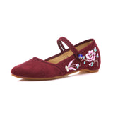 Breakj Shoes Single Shoes Fashion Tendon Embroidered Cloth Shoes Women's Single Shoes Spring And Summer Cloisonne Shallow Cloth