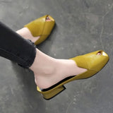 Slippers Women Summer New Fashion Peep-toe Women Shoes Outdoor Chunky Heel Mules Slipper Casual Women Sandals Flip