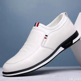 Leather Men Casual Shoes Luxury Mens Loafers Breathable Slip on Black Driving Shoe Man Low Top Business Cowhide