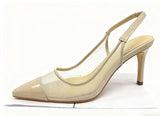 Breakj Ziran's New Fine Back Empty Single-Shoe Women 2025 Summer Buckle With Net Tips Sexy High