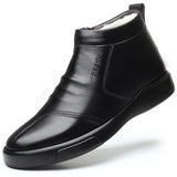 shoes PU Leather Shoes Men Winter Boots Warm Cotton Shoes for Cold Winter Cow Leather Men Ankle Boots Male