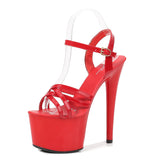 Breakj Leather Sandals Special High Heels Fine Heel Sexy Black Waterproof Table Hate Day Superb High Sandals Female