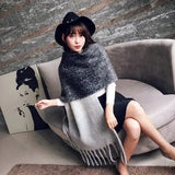 Shipping 2023 Winter Plaid Vintage Scarf Women Men Preppy Scarves Warm Pashmina Foulard Bufanda Male Mujer Thick Wrap