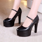 New Shallow Mouth Model Cheongsam Walking Show Shoes Women's High Heels, Sharp Heels And Large Size Professional Work