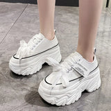 Chunky Platform Sneakers for Women High Heels Thick Bottom Vulcanize Shoes Woman 2023 Spring Autumn Increase Casual