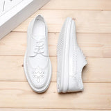 Shoes Fashion Brogue Men Leather Formal Dress Shoes Man Comfortable Office Party