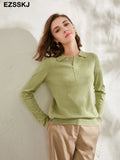 spring autumn thin oversize sweater pullovers Women basic loose square neck cashmere sweater female knit