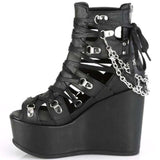Hot Leisure Wedges Cage Ankle Bootie Shoes 2023 Summer Gothic Style Shoes Women Gladiator Platform High Heels Casual