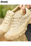 Men Military Combat Boots Waterproof Hiking Travel Shoes Work Shoes Army Tactical Shoes breathable Man Sneakers Desert