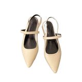 Breakj 2025 New Flat-Bottomed Sandals Soft Leather Tip-To-Head Shallow Sandals Women's