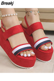 Hot Sale Women's Shoes New Rome Payment Women's Sandals Summer Peep Toe Platform Sandals New Casual Women Flat