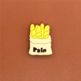 Cute PVC Shoe Charms Sun/Night/Stars/White Clouds/Bread/Tomato Shoe accessories Decoration Buckles Fit Bands Croc JIBZ