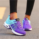 Autumn and Winter Women’s Mesh Lace Up Breathable Sneakers Lightweight Versatile Outdoor Casual Couple Shoes Zapatos