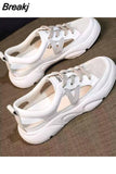 Summer Sandals Women Mesh Casual Platform Trainers Sneakers Shoes Flat Round Head Korean Female Hollow Out