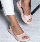 Breakj Sandals Women's New 2023 Summer Plus Size Flat Low Heel Fish Mouth Fashion Thick Platform Women's
