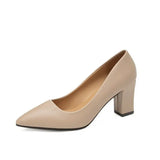 Heels Women 2023 New Korean Style Pointed Shallow Mouth Thick Heel Fashion Shoes Sapatos De