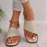 Breakj Sandals Women 2025 Summer New Low-Heeled Jacket Back With Sandals Fashion Square Heel Shoes