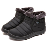Boots Women's Boots Non-slip Women Winter Boots Fur Warm Ankle Boots For Women Down waterproof Booties Botas Mujer