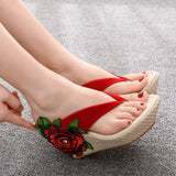 Queen Woman Slippers Home Casual Beach Flip Flops Lady Sandals Summer Sexy High