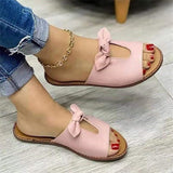 Large Size Women's Shoes New Summer Bows, Empty Ladies Sandals, Slippers, Bows, Sandals,