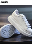Women's Shoes Spring 2023 New Leather Summer Casual Flat Platform Male White Shoe Couples Fashion Sneakers Tennis Female Size