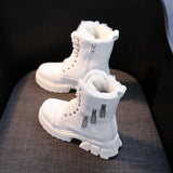 Chunky Winter Boots Women Fur Combat Ankle Boots For Women Black Pltaform Winter Snkeaers 2021 New Fashion Punk Goth