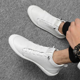 Breakj Men's Shoes New Fall High Help Korean Version Of Fashion Shoes Sports Casual Shoes Leather Small White Shoes Men's Fashion Shoes