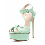Summer Big-Size Sexual Hate Tiangao Fish Mouth Waterproof Table Thin High-Heeled Sandals Original
