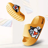 Cute Dog Thick Sole Soft Women Sandals Bathroom Beach Indoor Outdoor Men Slides 2023 New Summer Women's Home