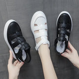 New Thick-Soled Baotou Sandals Hollowed-Out Velcro Leisure Sandals Large Size Fashion All Kinds Of Women's