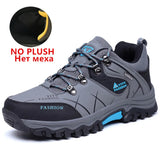 Men Winter Snow Boots Waterproof Leather Sneakers Super Warm Men's Boots Outdoor Male Hiking Boots Work
