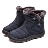 Boots Women's Boots Non-slip Women Winter Boots Fur Warm Ankle Boots For Women Down waterproof Booties Botas Mujer