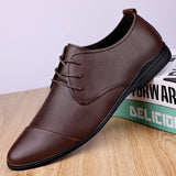 Men Dress Shoes lace up fashion Oxfords Genuine Leather Italian Formal Shoes Man Party Classic Black wedding shoes High