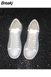 Women's Shoes Spring 2023 New Leather Summer Casual Flat Platform Male White Shoe Couples Fashion Sneakers Tennis Female Size