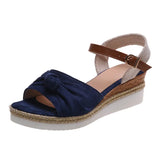 Ankle Strap Platform Sandals Women 2022 Open Toe Wedges Heels Sandals Woman High Heeled Summer Sandalias Plus Size