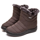 Boots Women's Boots Non-slip Women Winter Boots Fur Warm Ankle Boots For Women Down waterproof Booties Botas Mujer